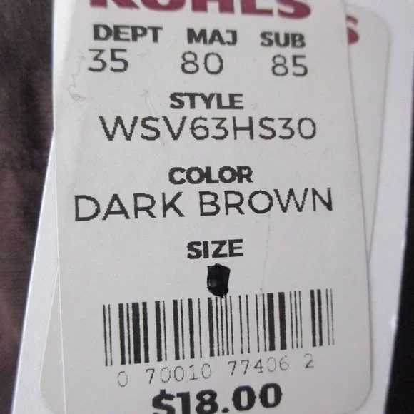 NWT - 2 Pairs Simply Vera Wang Control Top Tights - Brown - sz 1 - MSRP $36.00 - Picture 2 of 3